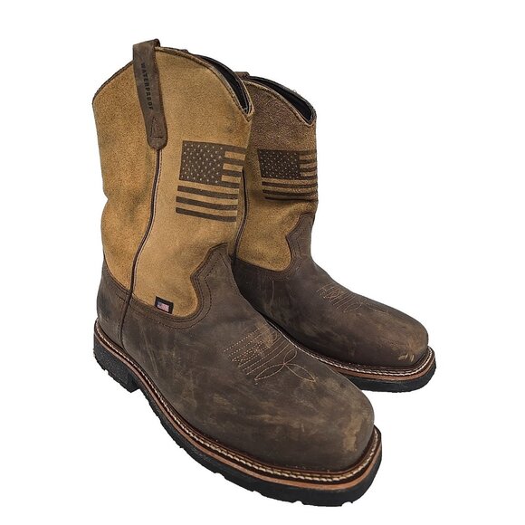 Thorogood Men's 11" Composite Toe WP Western Wellington U.S.A. 804-4338 11D - Picture 1 of 8